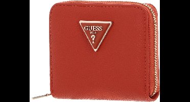 GUESS Portemonnee Meridian Small Zip Around Wallet Orange Oranje