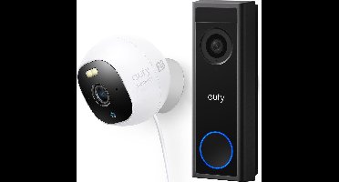 eufy C30 2K Draadloze Video Deurbelset 2K FHD - Accu + E220 2K solocam met 24/7 opname - kan ook zonder Homebase