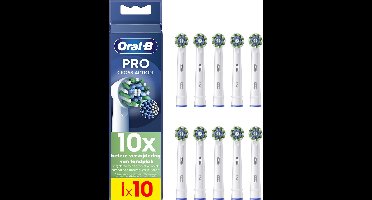 Oral-B Cross Action Pro - Opzetborstels - Met CleanMaximiser Technologie - 10 Stuks - Elektrische Tandenborstel Compatibel