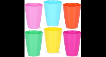Mokken Plastic 280 ml 6 stuks - Set - Bekers - Koffiebekers - Kopjes - Koffiemok