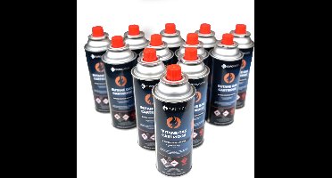 Eurocatch Gas Cartridge - Butaangas - Gasflessen - Gasbussen - Butaan Gasbussen - Navulling - 227g - 12 Stuks - Noodpakket