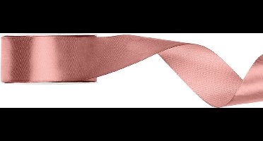 Satijn lint 38mm breed dusty roze, rol 25 meter - hobbylint - sierlint - cadeaulint - satin ribbon