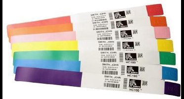 Zebra Wristband, PolyPro/PET, 3 x 11