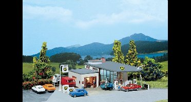 Faller - BP-pompstation - modelbouwsets, hobbybouwspeelgoed voor kinderen, modelverf en accessoires