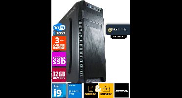 ScreenON - Allround Office PC - Intel Core i9 - 1TB M.2 SSD - 32GB RAM - RTX 3050 - Inclusief Norton 360 + WiFi & Bluetooth