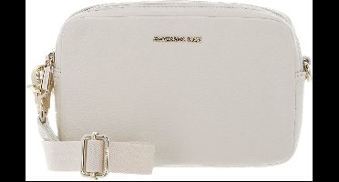 MANDARINA DUCK Leren Schoudertas Mellow Leather Crossbody Camera Bag Almond Crème