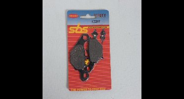 Plaquette de frein AV 122HF CERAMIC SBS pour scooter Suzuki 110 UK ADDRESS NEL