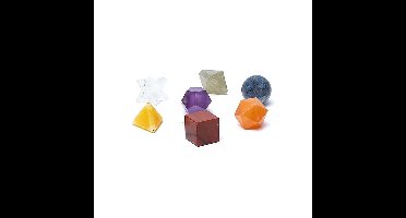Heilige geometrieset van edelstenen, 7-delig, chakra