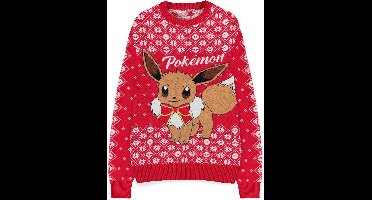Pokémon - Eevee Christmas Kersttrui - 2XL - Rood