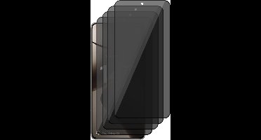 Privacy Screenprotector geschikt voor Xiaomi 14T / 14T Pro - 4x Volledig Dekkend Glas Screen Protector