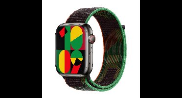Apple Sport Loop band voor de Apple Watch | 44/45/46/49 mm - Black Unity