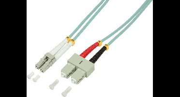 LogiLink 10m, LC - SC InfiniBand en Glasvezelkabel Blauw
