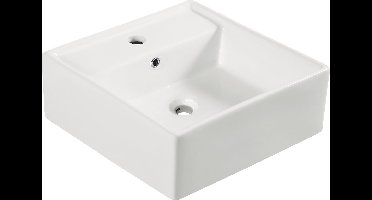 Wiesbaden Larx wastafel 41x41x15cm wit