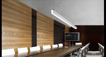 Lineaire LED Hanglamp - Lijnverlichting - Kozolux Tino - 40W 4200lm - Warm Wit 3000K - 120cm - Zwart