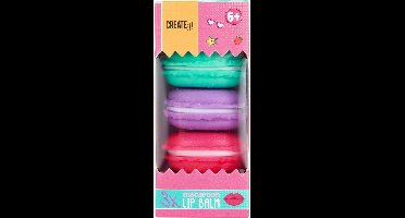 Create It! Candy Lippenbalsem Macaron Box, 3st.