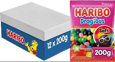 Haribo Dragibus Soft - snoep in fruitsmaken - 12 x 200g