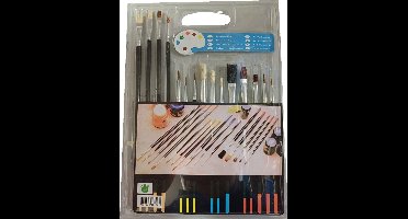 15 delige kwasten en penselen set - schilder kwast - penseel