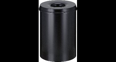 PAPIERBAK MET VLAMDOVER VEPABINS 30LITER 33.5CM ZWART