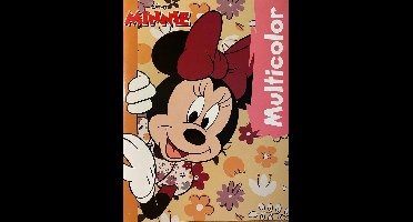 Multicolor Disney Minnie Mouse Kleurboek - Schattige Kleurplaten met Minnie Mouse - 32 Pagina's - Geschikt voor Kleurpotloden en Wasco