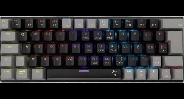 White Shark Wakizashi 2 toetsenbord - Blauwe switches - US layout - zwart/grijs