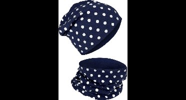 Heckbo kindermuts en sjaalset - Reflecterende stippen - Winterset - Muts en Sjaal kinderen