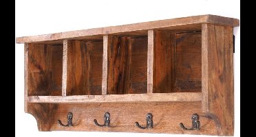 ApexArte® Wandkapstok met Hoedenplank - Kapstok - Wandplank