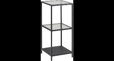 Sea opbergrek met 2 plankjes glas transparant.