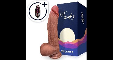 ONLYTOYS® Alpha - Premium 3 In 1 Stotende Dildo Met Zuignap - Vibrator Realistisch Met Afstandsbediening & Warmtefunctie - Vibrators Voor Koppels & Vrouwen