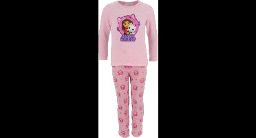 Gabby's Dollhouse Coral-Fleece Pyjama - Maat 122/128 - Polyester - Roze - Meisjes