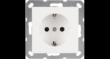 Q-Link Mql s-linbouw contactdoos polar wit 1-voudig randaarde