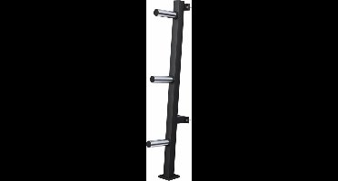 Gorillasports Halterschijven Standaard - Wandmontage 50 mm - Schijven opbergrek - Zwart