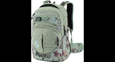NITRO Schoolrugzak Rugzak Daypacker Collection Superhero Backpack 30L Dead Flower Groene Veelkleurig