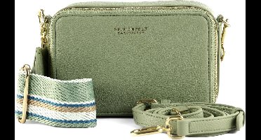 SEIDENFELT MANUFAKTUR Schoudertas Falun Svedala Crossbody Bag Cool Sage / Gold Lichtgroen