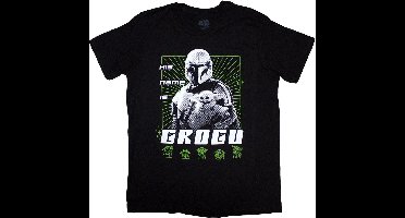 Disney Star Wars - The Mandalorian His Name Is Grogu Heren T-shirt - 2XL - Zwart