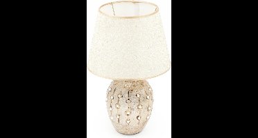 Tafellamp / Decoratielamp - Keramiek - Beige