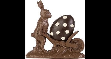 Cosy @ Home Paashaas Cart Chocolat 18,8x5,3xh18,4cm