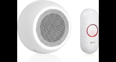Byron DBY-23512 - Deurbel Draadloze set - 175m Bereik - IP44 waterdicht - Wit