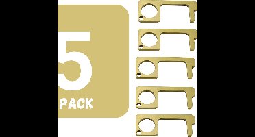 Sleutelhanger|No Touch Cleankey | Pinnen & deur openen zonder direct contact | Antibacteriële multitool | Hygiëne sleutel | geen contact sleutel |Key Smart Bacterie sleutel | antibacteriële tool | 5 Pack