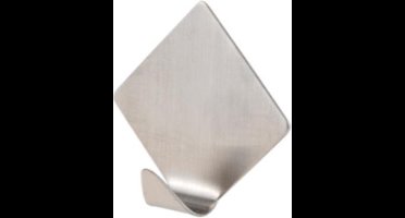 Handoek plakhaakjes  4 stuks 4.5 cm hoog - 4.5 cm lang -  Zelfklevende ophanghaken - Haakjes - RVS - Tassenhaken - Jassenhaken - Keukenhaken - Badkamerhaken - Plakhaakjes - Huishoudelijke accessoires - Thuis innovatie - Stalen haken - Wandhaken