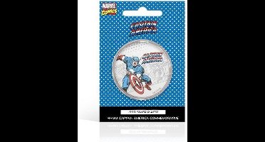 MARVEL - CAPTAIN AMERICA .999 SILVER PLATED MUNT