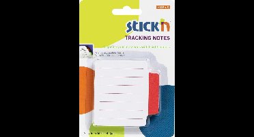 Stick'n Bladwijzer - Bookmark - Sticky Notes - 70x70mm - Gelinieerd - Rood - 50 Index Tabs