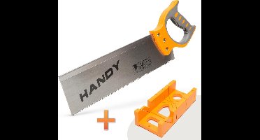 Handy - Verstekbak met Zaag 460MM - Verstekzaag Handmatig - Grote Verstekbak met Zaag voor hout tot 100MM dik - Hand Verstekzaag
