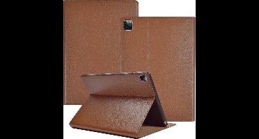 Hoes geschikt voor iPad Pro 2020 12.9 inch - Leren Case Okerbruin