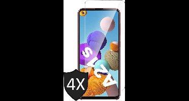 Screenprotector geschikt voor Samsung A21s - 4x Glas Screen Protector