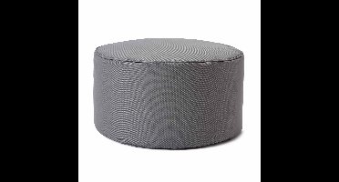 Lumaland Indoor Outdoor Poef Beanbag Stool Hocker 45cm x 25cm waterafstotend - Grijs