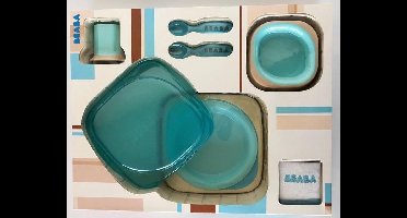 Béaba maaltijdkoffertje soft pastel - Kinderservies - Maaltijdset