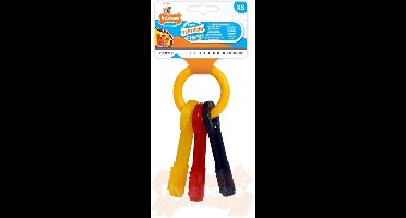 Nylabone Kauwbot - Puppy Kauwspeelgoed - Sleutels met Baconsmaak - X-Small