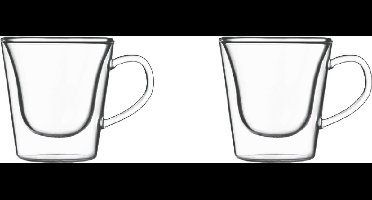 Luigi Bormioli Thermic Koffie- en Theeglas - 29,5cl - Dubbelwandig - 2 stuks