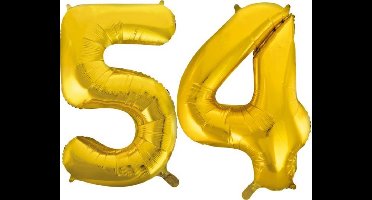 Folieballon nr. 54 Goud 86cm