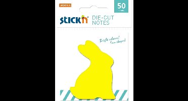 Stick'n Sticky Konijn Notes - 65 x 50mm - 50 Memoblaadjes - Geel